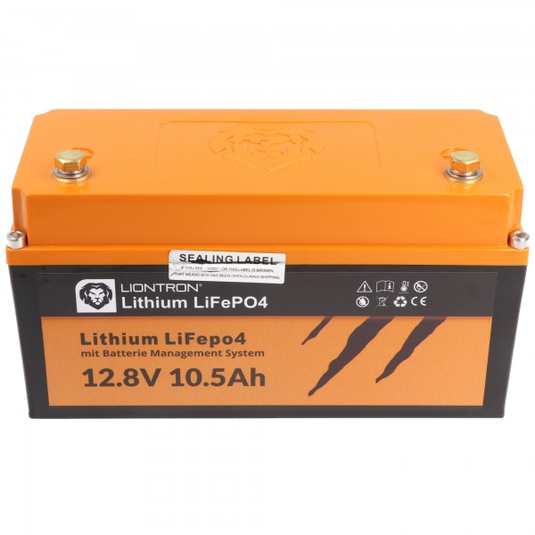 LIONTRON LiFePO4 batterij Smart BMS 12.8V, 10.5Ah - volledige vervanging voor 12 volt loodbatterijen