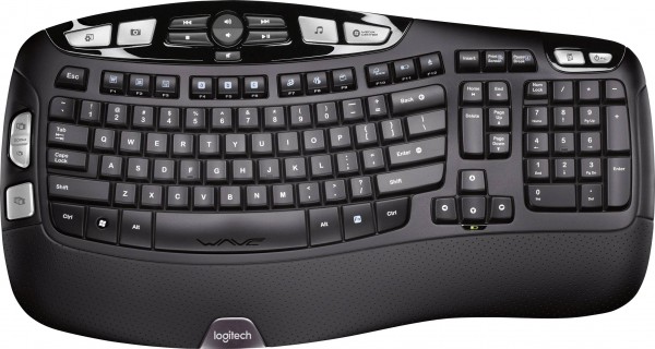 Logitech Keyboard K350, Wireless, Unifying, zwart DE, Business