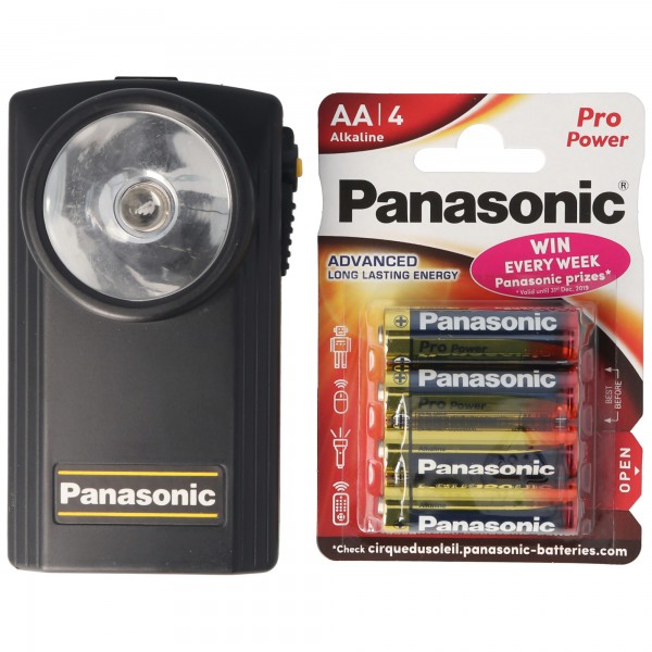 Panasonic PowerMax3 economy pack Mignon / AA + zaklamp