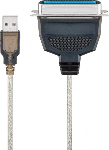Goobay USB-printerkabel, transparant - USB 2.0-connector (type A) > Centronics-connector (36-pins)
