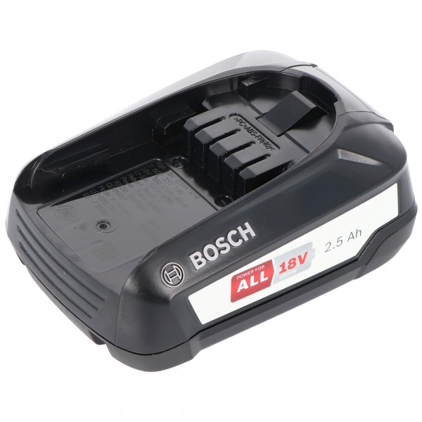Bosch 18 volt vervangende accu 2,5 Ah geschikt voor apparaten van het groene Bosch Home and Li-ion volt systeem | Volt | Bosch | Batterij voor gereedschap | Accumulator | Akku-Shop Nederland