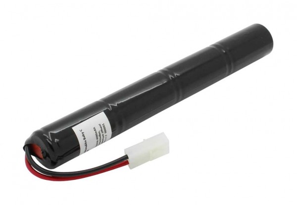 Noodverlichting batterij NiMH 4.8V 4000mAh L1x4 Baby C met 80mm kabel en stekker geschikt voor SEC AKU0038