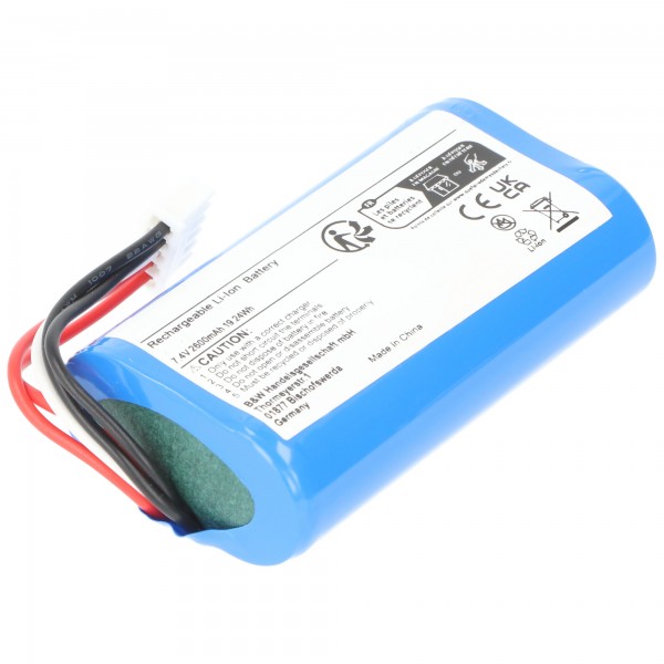 Batterij voor Anker SoundCore Boost zoals 2S18650, 2600mAh