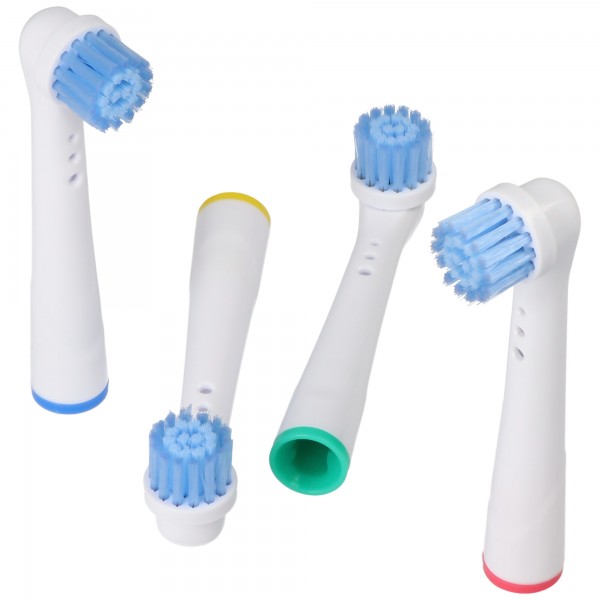 Set van 4 Sensitive Clean vervangende opzetborstels voor elektrische tandenborstels van Oral-B, geschikt voor bijvoorbeeld Oral-B D10, D12, D16, D12 en vele andere Oral-B modellen