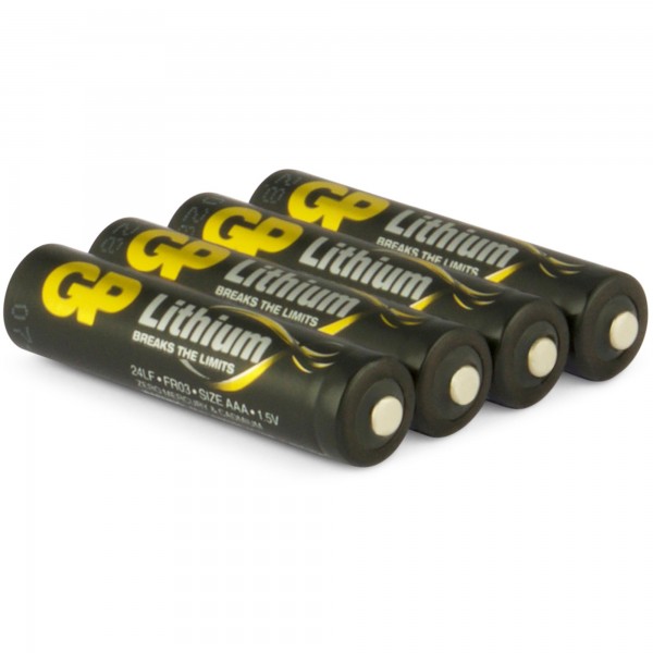AAA batterij GP lithium 1.5V 4 stuks