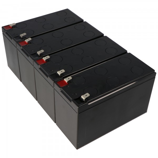 Replica batterij precies geschikt voor de APC-RBC24 batterij voor zelf installatie, afmetingen 151x65x100mm