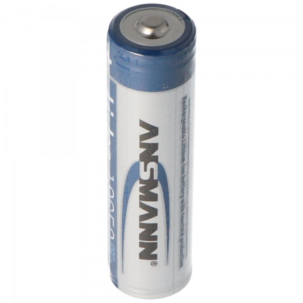 Ansmann Li-Ion batterij 18650 Lithium-ion batterij 3.6 volt 2600mAh, 9.36Wh, beschermde batterij door veiligheidscircuit