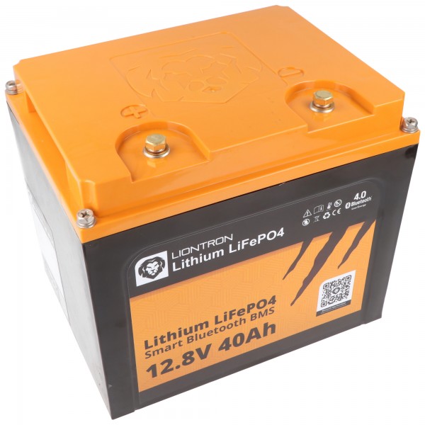 LIONTRON LiFePO4 batterij Smart BMS 12.8V, 40Ah - volledige vervanging voor 12 volt loodbatterijen