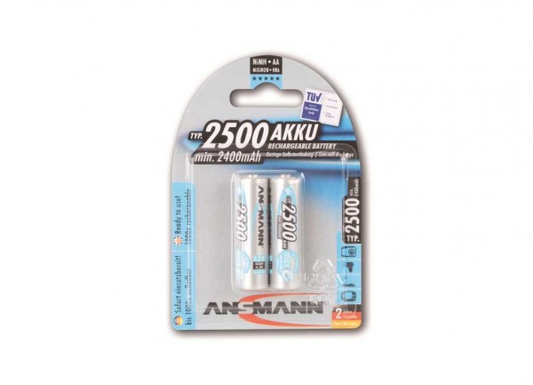 Ansmann maxEplus NiMH batterij Mignon 2500mAh, blisterverpakking van 2
