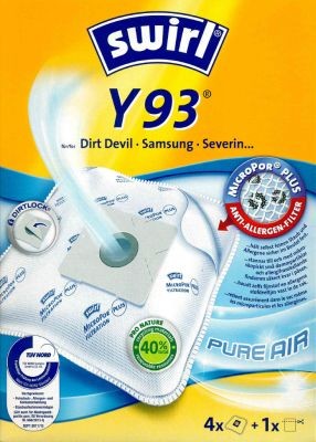 Swirl stofzuigerzak Y93 (Y95) MicroPor Plus voor Dirt Devil, Samsung en Severin stofzuigers