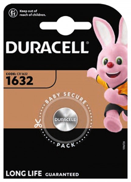 Duracell lithiumbatterij DL1632 IEC CR1632
