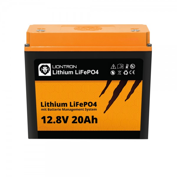 LIONTRON LiFePO4 batterij Smart BMS 12.8V, 20.0Ah - volledige vervanging voor 12 volt loodbatterijen