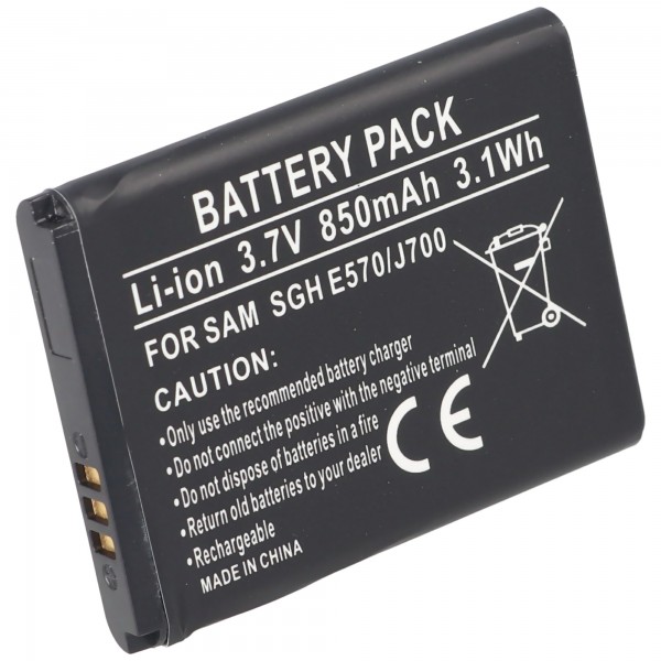 Batterij geschikt voor Samsung SGH-E570 batterij, SGH-J700 batterij AB503442BECSTD