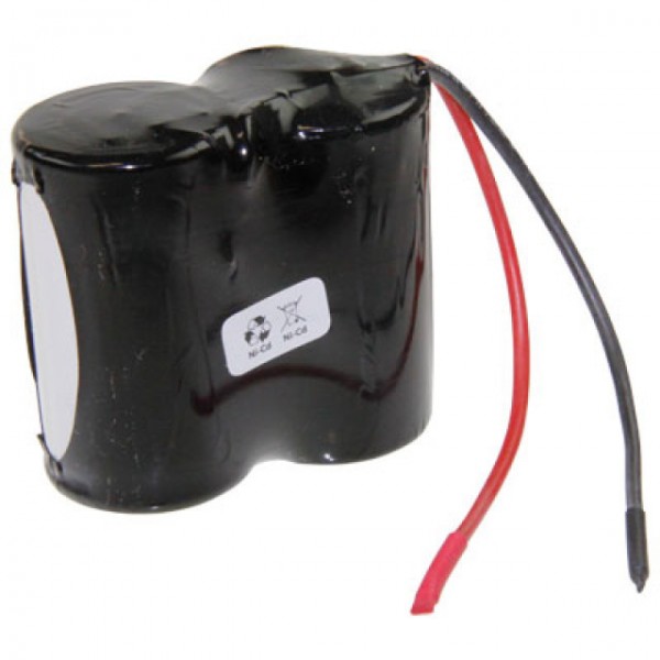 Noodverlichting batterij F1x2 BlackFox BF-4000DH met kabel 10cm met open draad 2.4V, 4000mAh