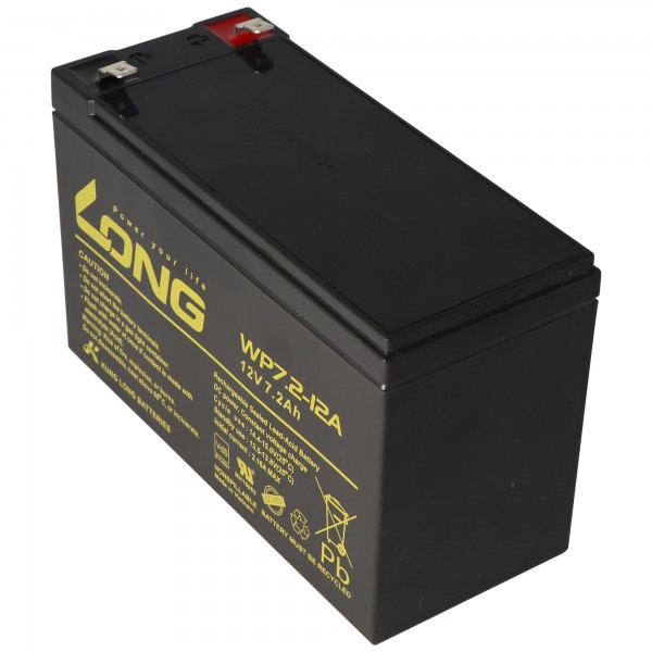 Batterij geschikt voor de batterij van het Steripower-desinfectieapparaat met 12 volt 7,2 Ah, multipower MP7.2-12, WP7.2-12A