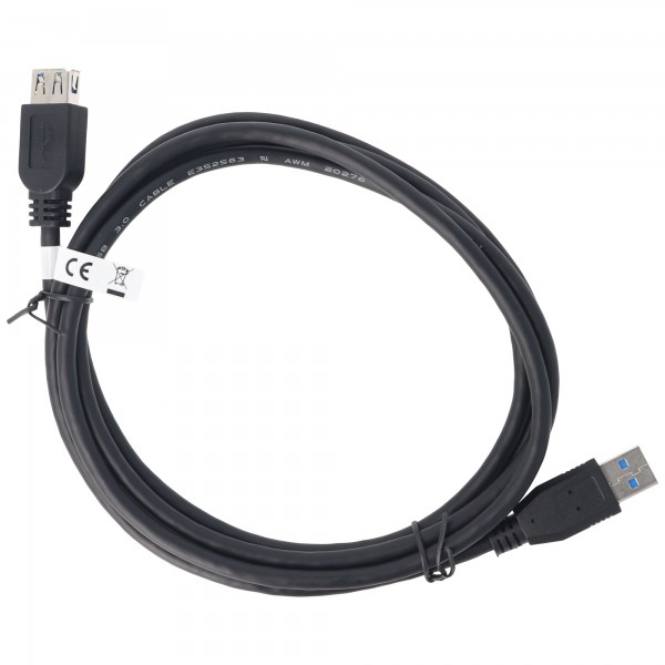 USB 3.0 SuperSpeed-verlengkabel 1,8 m, USB 3.0-stekker (type A)> USB 3.0-aansluiting (type A)