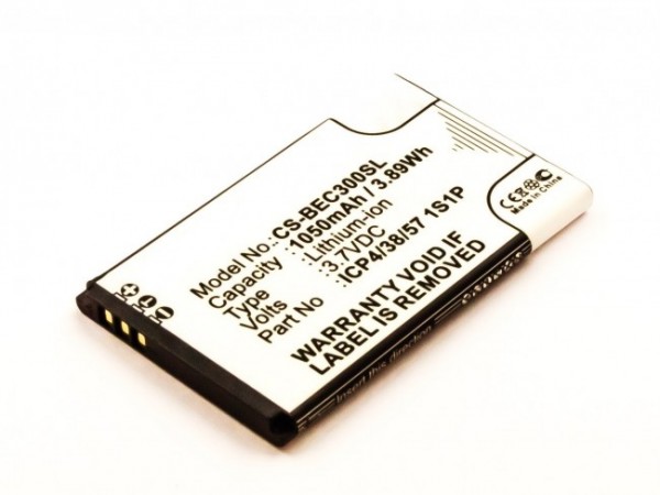 Batterij geschikt voor Bea-Fon C30, Li-ion, 3.7V, 1050mAh, 3.9Wh