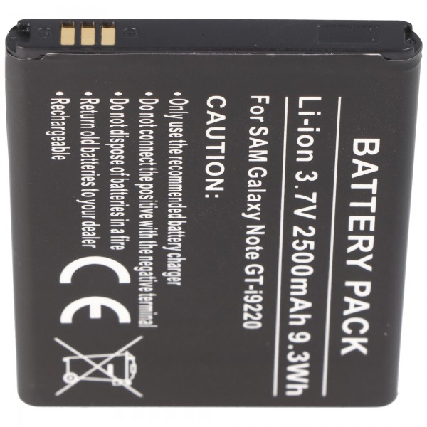 Batterij geschikt voor Samsung Galaxy Note, EB615268VUCSTD, 2500mAh
