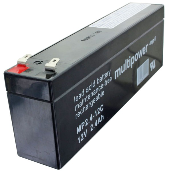MP2.4-12C Multipower loodbatterij met 4,8 mm Faston-contact