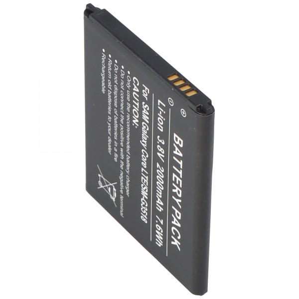 Samsung Galaxy Core LTE Li-Ion-batterij als vervangende batterij van AccuCell