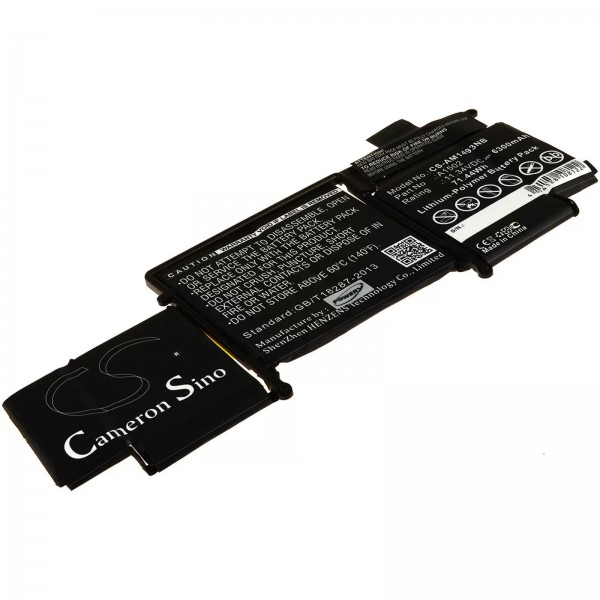 Batterij voor laptop Apple MacBook Pro Core i5 2.4 13&quot; / MacBook Pro Core i7 2.8 13&quot; / Type A1493 / A1502 - 11.34V - 6300 mAh