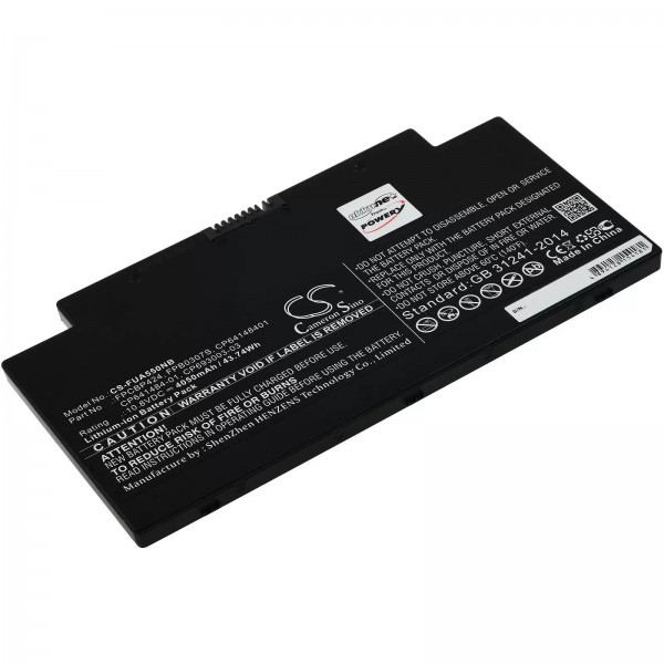 Accu geschikt voor laptop Fujitsu LifeBook AH77/M, LifeBook A556, LifeBook U536, type FPCBP424 - 10,8V - 4050 mAh