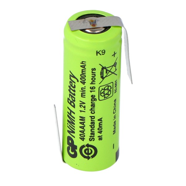 Batterij 2 / 3AAA NiMH-batterij met Z-vormige soldeerlip