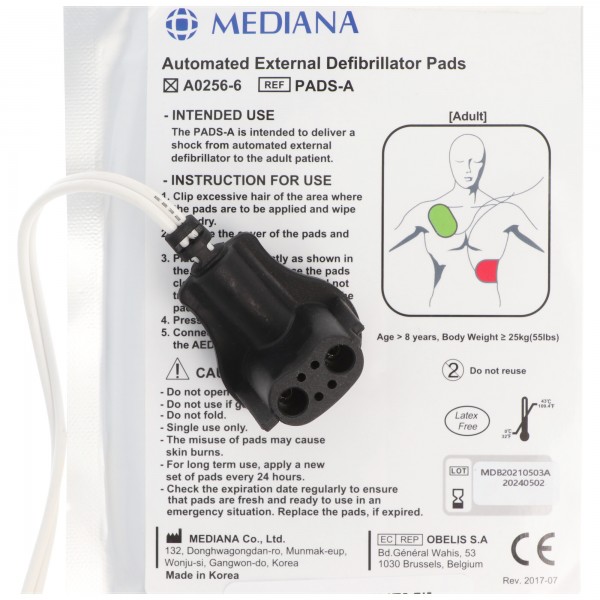 Originele Defi-elektroden Pads Mediana A10