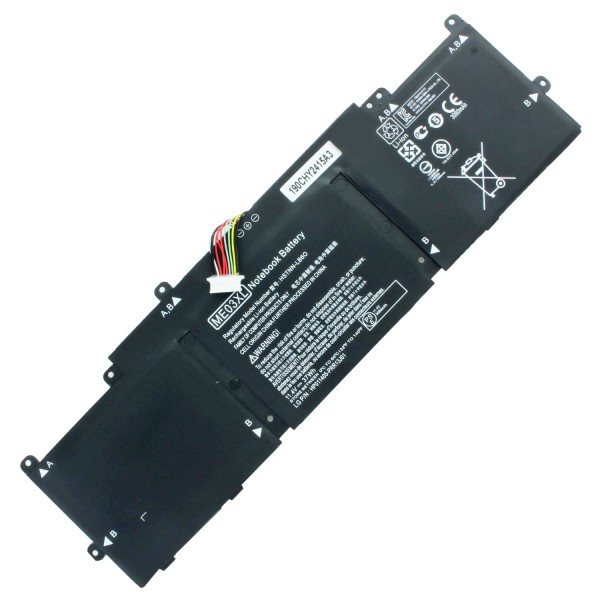 Batterij geschikt voor HP Stream 11-D010NR, Li-Polymer, 11.4V, 3250mAh, 37Wh, ingebouwd, zonder gereedschap