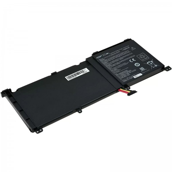 Accu voor laptop Asus G501 / N501JW-1B / Type C41N1416 - 15,2V - 3700 mAh