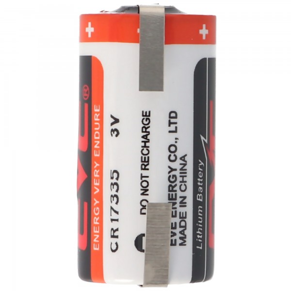 EVE CR17335 3V lithiumbatterij kan worden geselecteerd met soldeertags of paddle