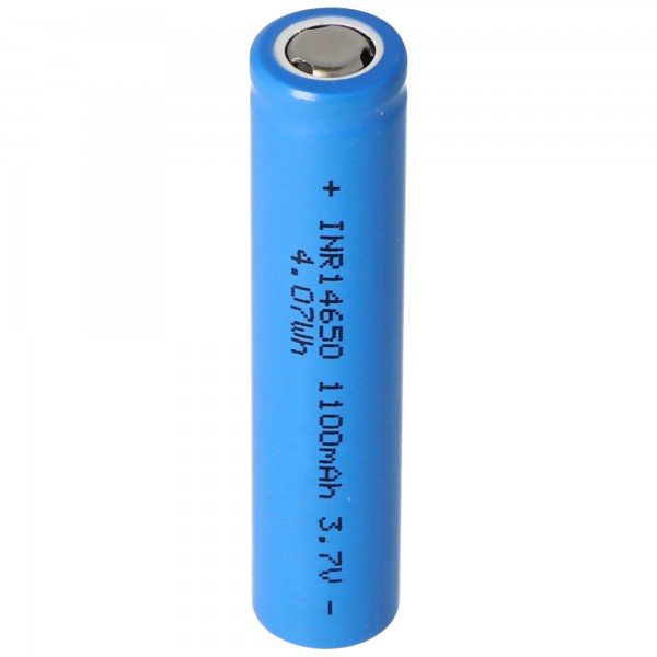 INR 14650 - 1100 mAh 3,7 V Li-ionbatterij onbeschermd