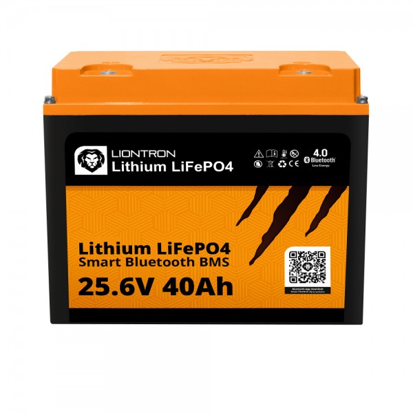 LIONTRON LiFePO4 batterij Smart BMS 25.6V, 40Ah - volledige vervanging voor 24 volt loodbatterijen