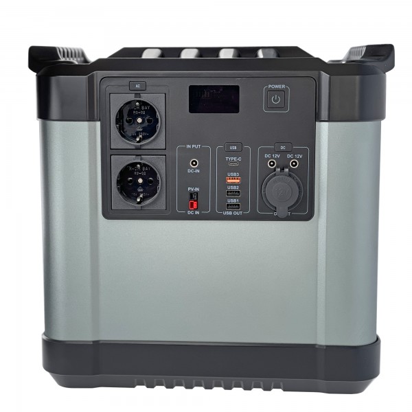 Portable Powerstation 2220Wh, 2000W, Powerbank XXL de onafhankelijke voeding