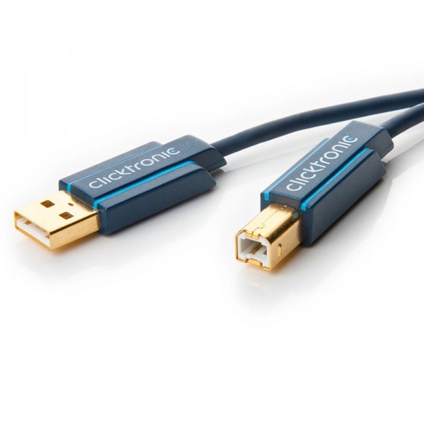 USB 2.0-kabel 1,8 meter datakabel met de connectorcombinatie A / B