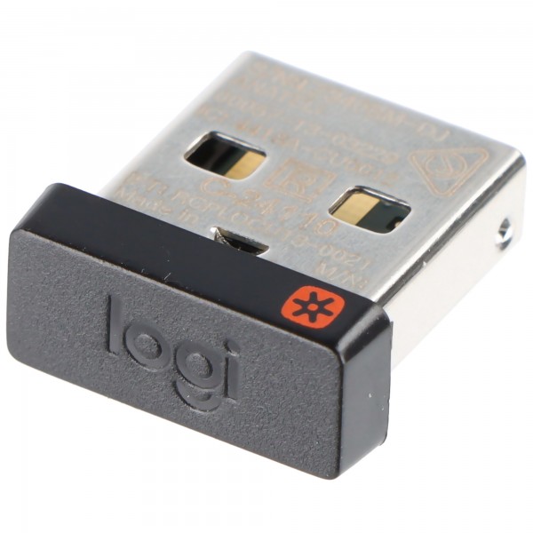 Logitech USB-ontvanger, draadloos, verenigend voor toetsenborden, muizen, detailhandel