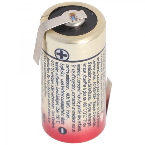 Panasonic CR123A lithium batterij 3 volt lithium batterij, selecteerbaar met Z-vorm en U-vorm soldeerlippen