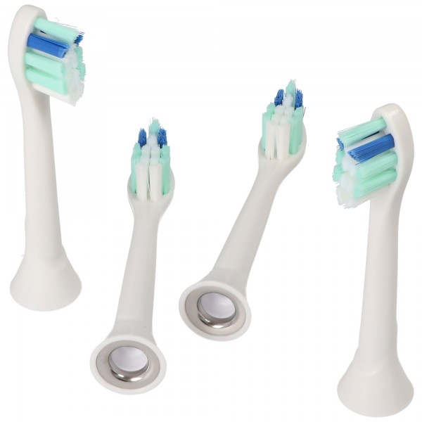 4 stuks Gum Care Cleaning Brush vervangende opzetborstels voor elektrische tandenborstels van Philips, geschikt voor bijvoorbeeld Philips HX3 HX6 HX8 HX9 serie
