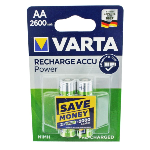 Varta Power Ready2Use Mignon NiMH-batterij AA 2300 mAh 2-pack