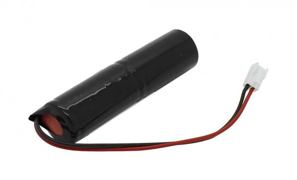 Noodverlichting batterij NiMH 2.4V 4000mAh L1x2 Baby C met 150mm kabel 0,75mm² en stekker vervangt Zumtobel 04923309
