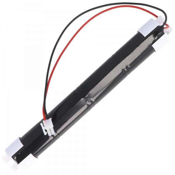 Noodverlichting batterij NiCd 4.8V 4500mAh L1x4 Mono D met kabel en stekker vervangt Saft Ref.802106