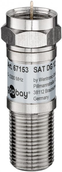 Goobay SAT-verzwakker 12 dB - F-connector> F-bus