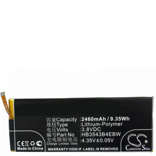 Huawei Ascend P7-batterij HB3543B4EBW als vervangende batterij van AccuCell