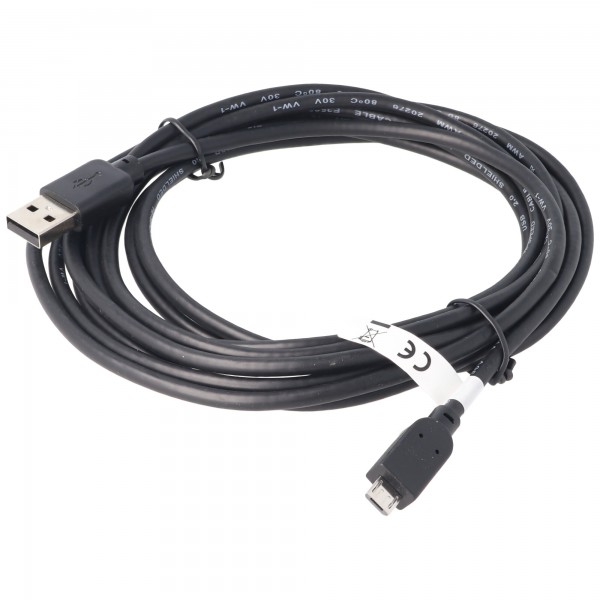USB 2.0 Hi-Speed kabel 300 cm A-stekker naar USB Micro B-stekker