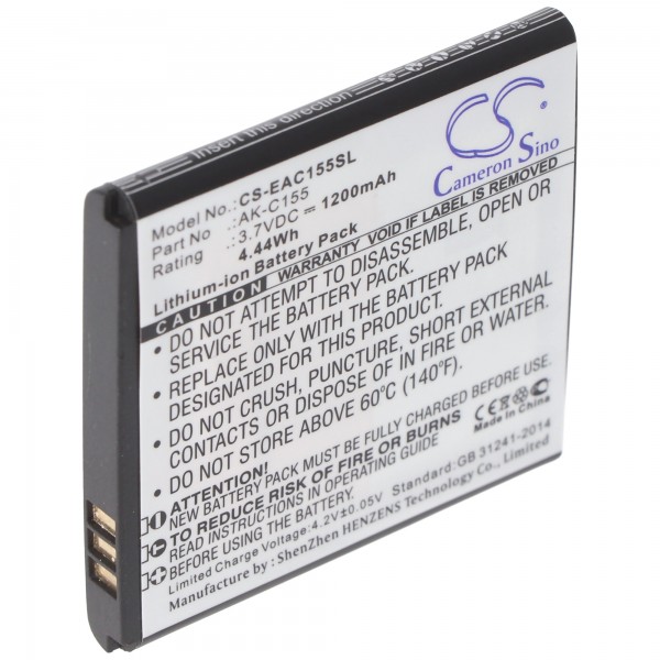 Emporia C155, Telme C155 AK-C155 oplaadbare batterij van AccuCell