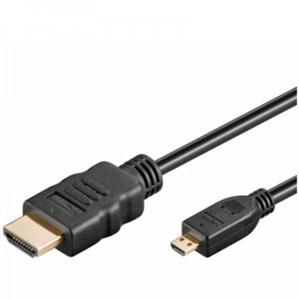 Micro-HDMI naar HDMI-adapter High Speed HDMI ™ met Ethernet 1.0 meter HDMI