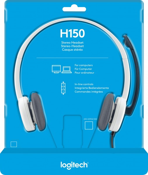 Logitech Headset H150, audio, stereo wit, retail