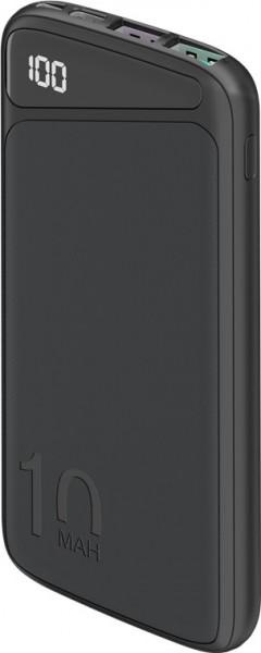 Goobay snelladende powerbank 10.000 mAh (USB-C™ PD, QC 3.0) - krachtige powerbank met statusweergave, compatibel met Quick Charge