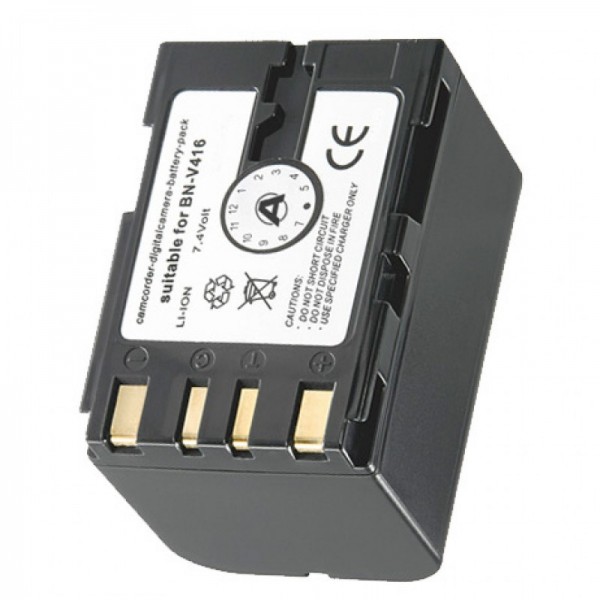 AccuCell batterij geschikt voor JVC BN-V416 batterij zwart
