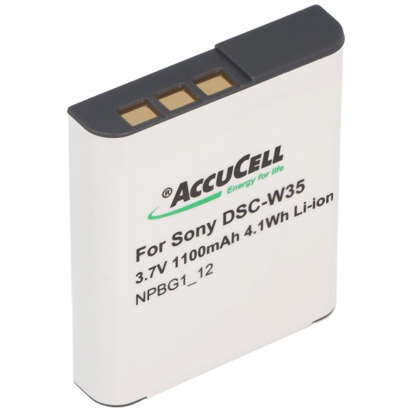 AccuCell-batterij geschikt voor Sony NP-BG1-batterij DSC-WX1, CYBER-SHOT DSC-W300 en